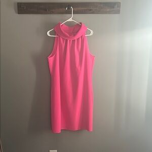 Sail to Sable Pink Halter Sheath Mini Dress